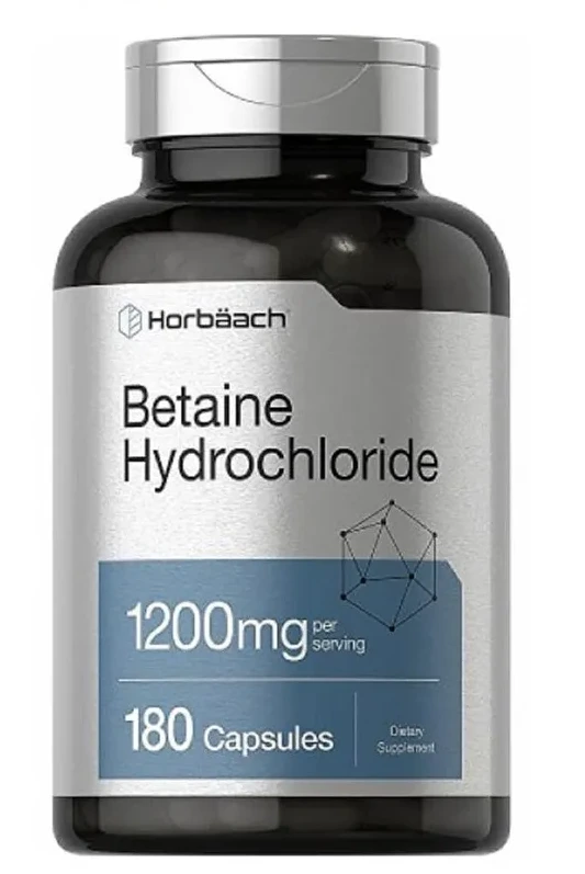 Betaine HCl 1200mg - 180 Capsules Betaine HCl 1200mg - 180 Capsules